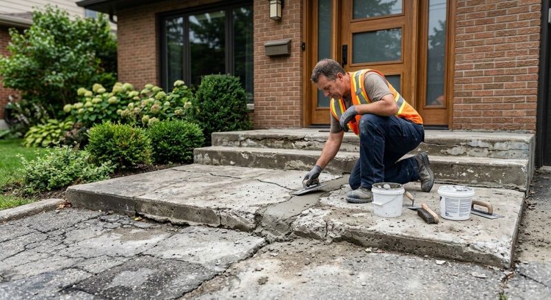 Concrete Pathway Repair in Des Moines, IA