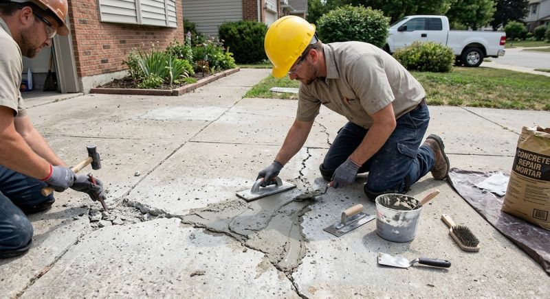 Cracked Concrete Repair in Corpus Christi, TX